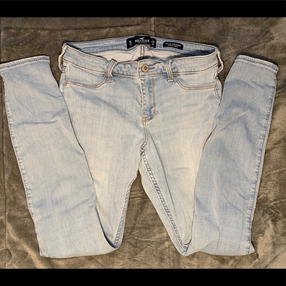 Hollister light blue low rise jeans